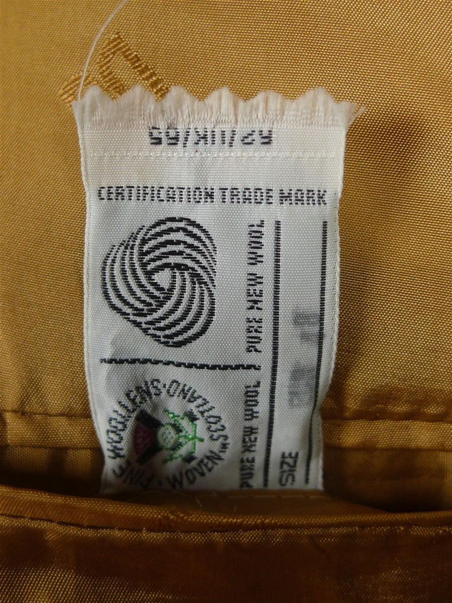 25/1033 immaculate daks house check wool sports jacket blazer w/ suede trims 38-39 regular