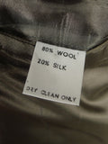 25/1034 immaculate vintage daks gun check wool & 20% silk sports jacket blazer 43-44 regular