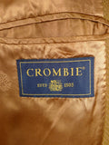 25/1038 stunning immaculate crombie angora cashmere & virgin wool camel coat overcoat 40-41