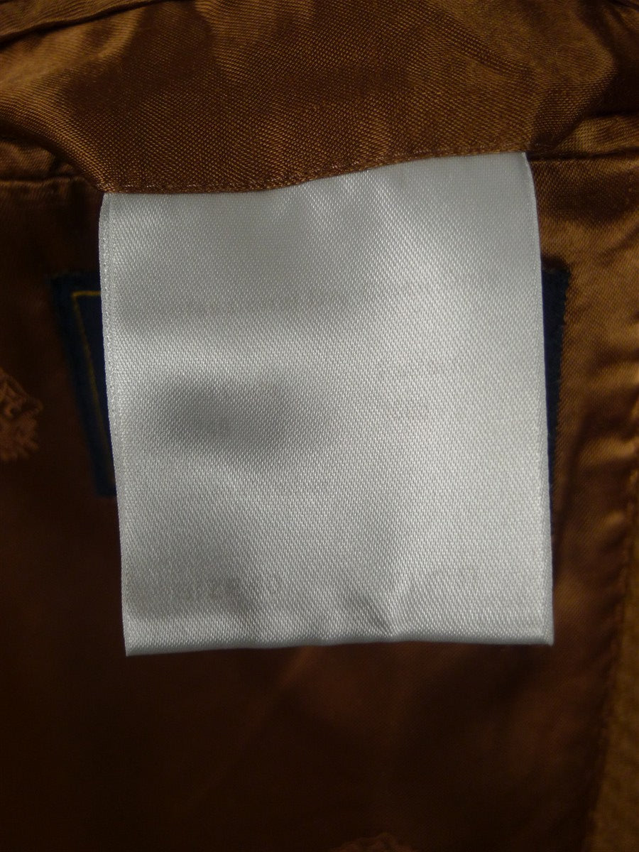 25/1038 stunning immaculate crombie angora cashmere & virgin wool camel coat overcoat 40-41