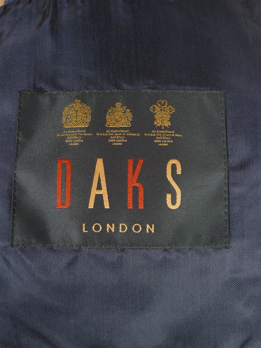 25/1035 immaculate daks london blue graph check virgin wool & 55% silk sports jacket blazer 36-37 regular
