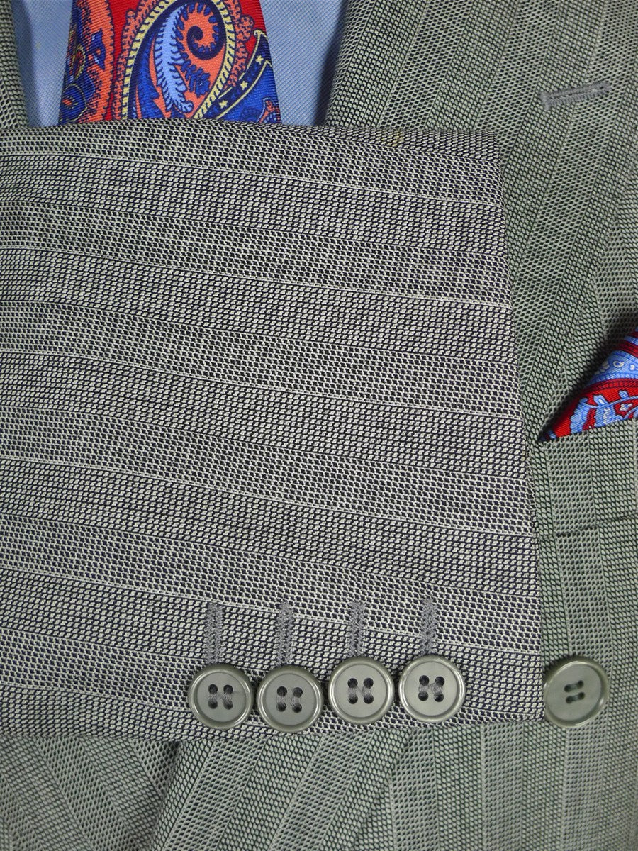 25/1039 wonderful immaculate vintage crombie grey mult-stripe d/b wool suit 39 regular
