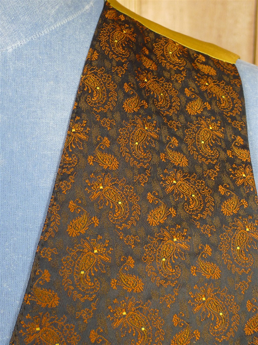 25/1040 fabulous vintage redmayne fancy brown bronze paisley silk waistcoat 42