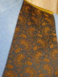 25/1040 fabulous vintage redmayne fancy brown bronze paisley silk waistcoat 42
