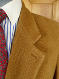 25/1038 stunning immaculate crombie angora cashmere & virgin wool camel coat overcoat 40-41
