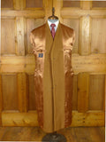 25/1038 stunning immaculate crombie angora cashmere & virgin wool camel coat overcoat 40-41