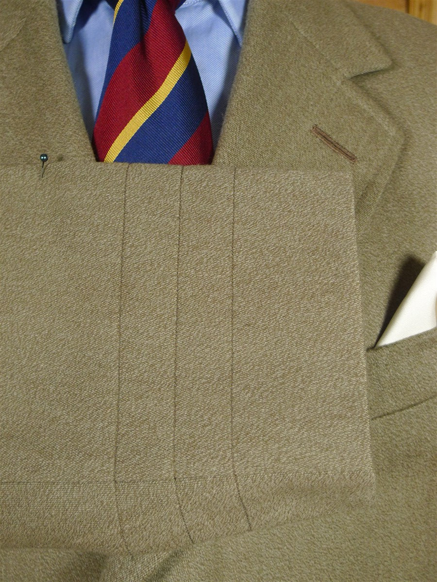 25/1049 immaculate 2008 savile row bespoke stone venetian wool covert coat overcoat 44-45