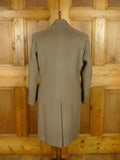 25/1050 immaculate vintage welsh & jefferies savile row bespoke heavyweight british warm coat overcoat 43