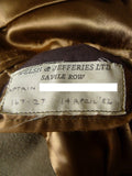 25/1050 immaculate vintage welsh & jefferies savile row bespoke heavyweight british warm coat overcoat 43