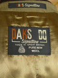 25/1052 near immaculate vintage daks signature stone venetian wool covert coat overcoat w/ velvet collar 42-44