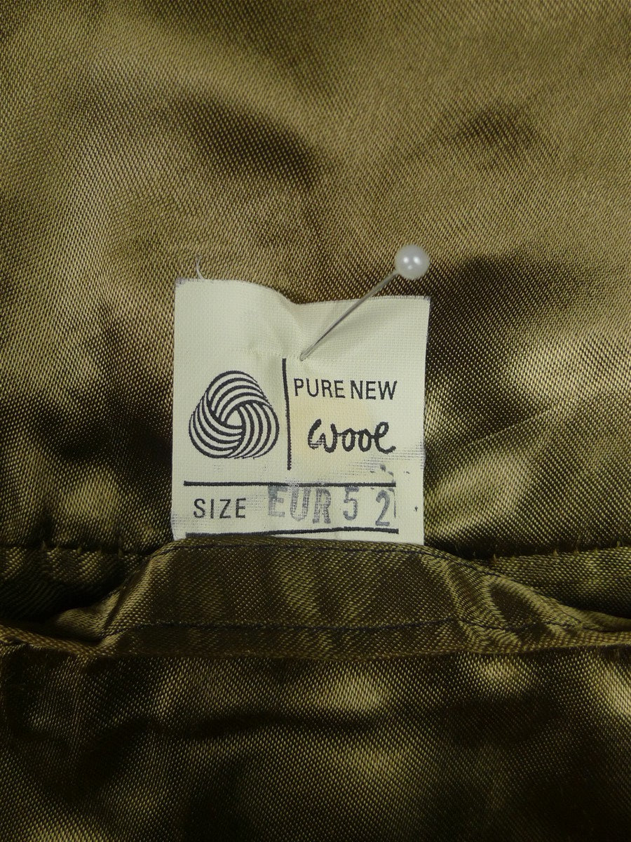 25/1052 near immaculate vintage daks signature stone venetian wool covert coat overcoat w/ velvet collar 42-44