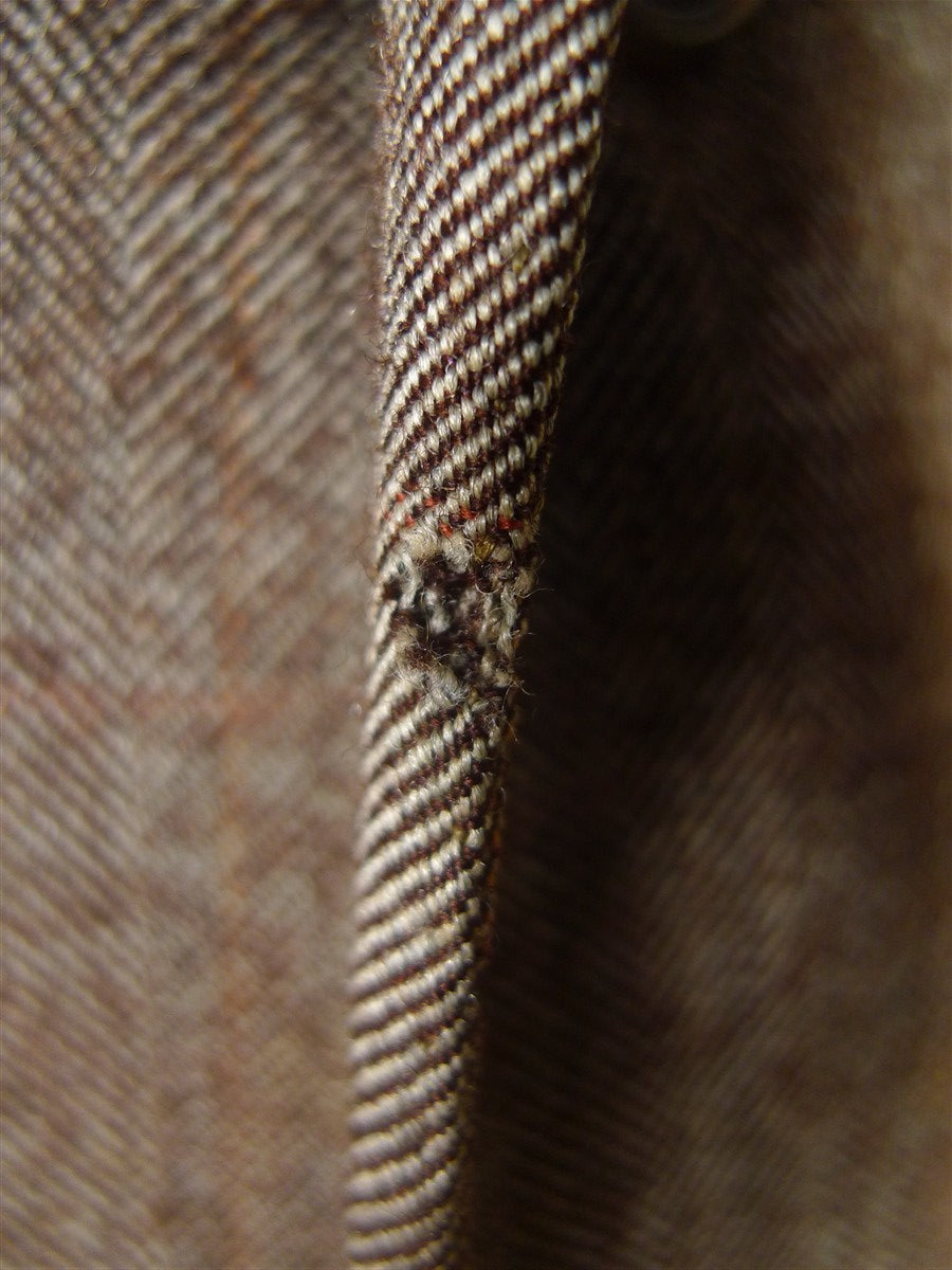 25/1055 fabulous 1958 huntsman & sons savile row bespoke brown wp check 3-piece worsted twill suit 38-39 long