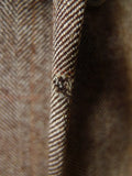 25/1055 fabulous 1958 huntsman & sons savile row bespoke brown wp check 3-piece worsted twill suit 38-39 long