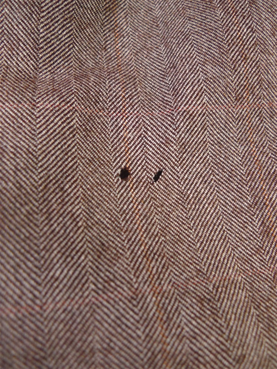 25/1055 fabulous 1958 huntsman & sons savile row bespoke brown wp check 3-piece worsted twill suit 38-39 long