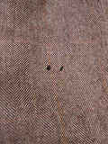 25/1055 fabulous 1958 huntsman & sons savile row bespoke brown wp check 3-piece worsted twill suit 38-39 long