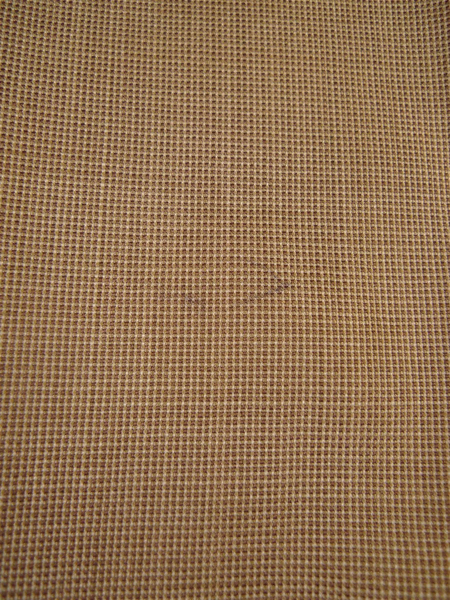 25/1056 dege & skinner 2009 savile row bespoke tan beige worsted suit w/ horn buttons 45 regular to long