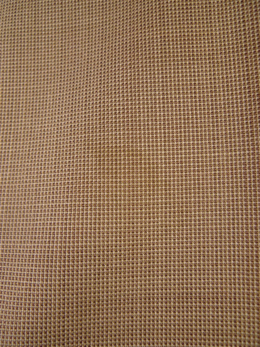 25/1056 dege & skinner 2009 savile row bespoke tan beige worsted suit w/ horn buttons 45 regular to long