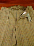 25/1057 exceptional 1991 anderson & sheppard savile row bespoke heavyweight green wp check tweed shooting suit w/ breeks 44-45 regular