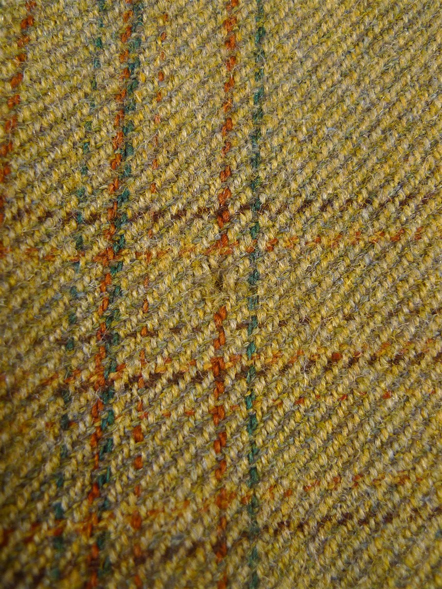 25/1057 exceptional 1991 anderson & sheppard savile row bespoke heavyweight green wp check tweed shooting suit w/ breeks 44-45 regular