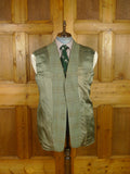 25/1058 exceptional 2005 anderson & sheppard savile row bespoke heavyweight green wp check tweed shooting suit w/ breeks 44-45 regular