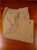 25/1041 fabulous vintage anderson & sheppard savile row bespoke heavyweight gun check tweed breeks 38