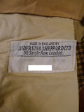 25/1041 fabulous vintage anderson & sheppard savile row bespoke heavyweight gun check tweed breeks 38