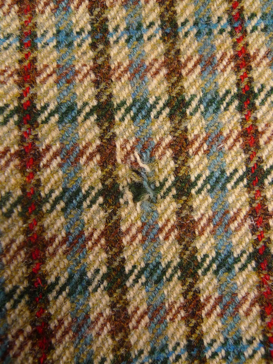 25/1042 fabulous vintage heavyweight gun check tweed breeks 40