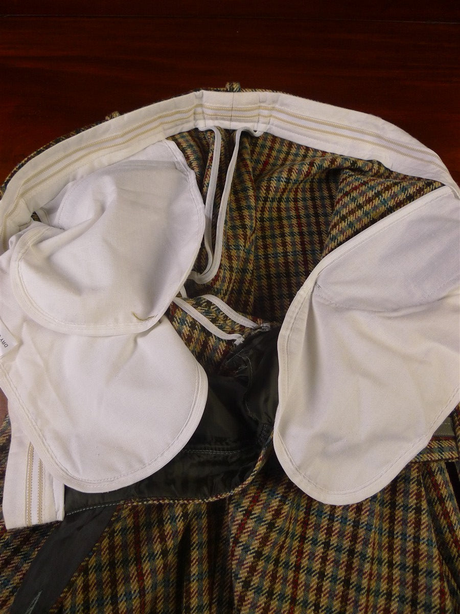 25/1042 fabulous vintage heavyweight gun check tweed breeks 40