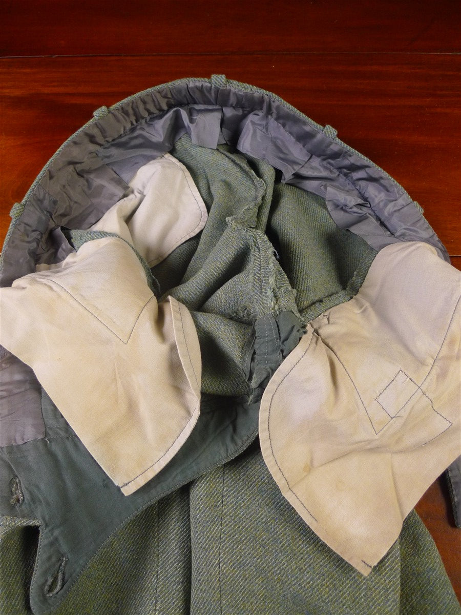 25/1043 vintage heavyweight lovat green twill tweed shooting breeks 34-38