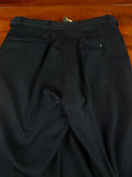 25/1063A vintage 1960s austin reed black barathea wool evening trouser w/ original belt 34