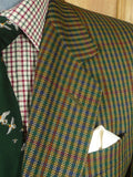 25/1070 immaculate vintage daks gun check wool sports jacket blazer 38-39 regular