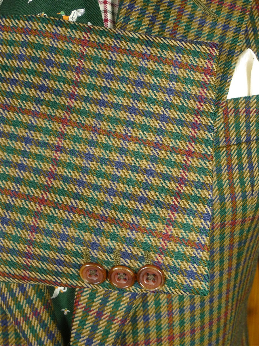 25/1070 immaculate vintage daks gun check wool sports jacket blazer 38-39 regular