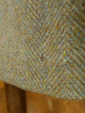 25/1088 beautiful genuine 1930s 1940s vintage harris tweed green herringbone overcoat coat 40