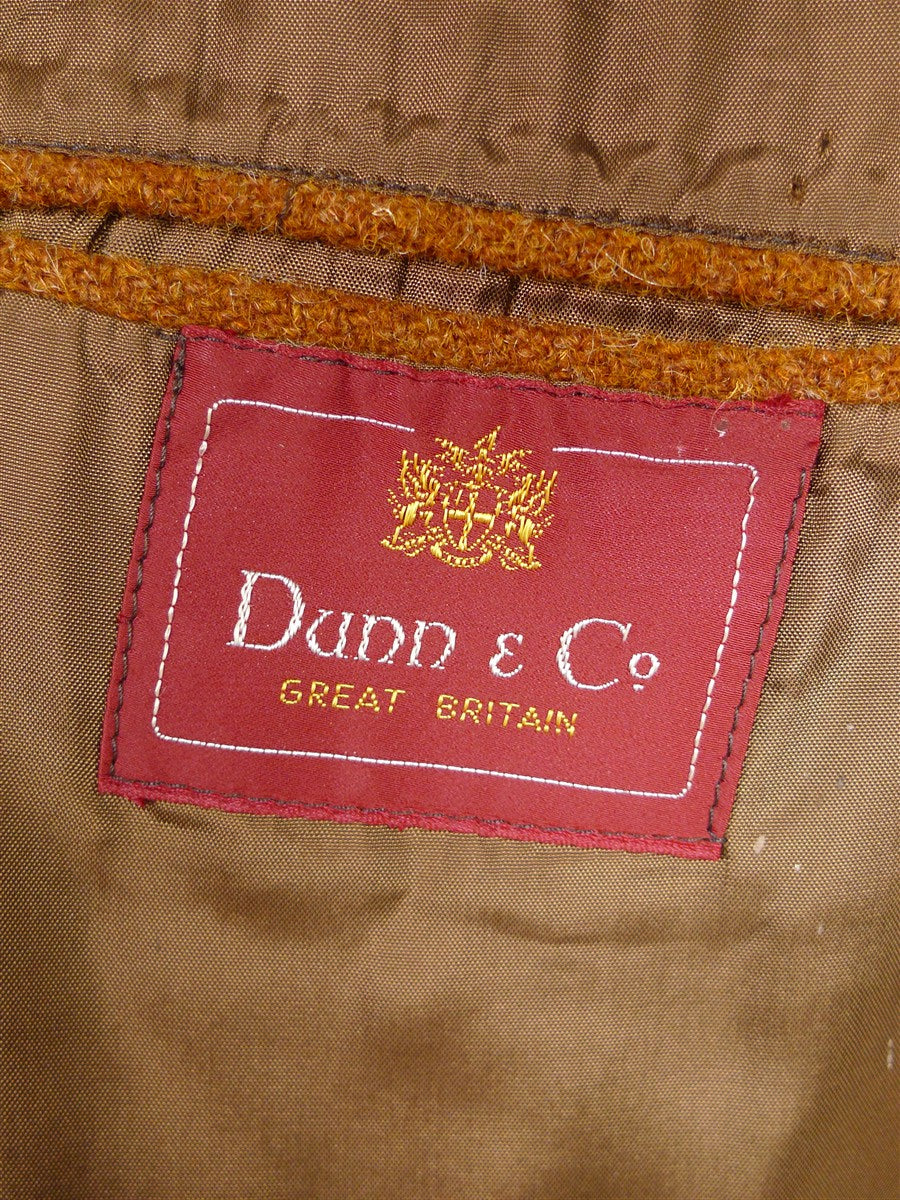 25/1072 wonderful russet brown vintage harris tweed half-norfolk style country jacket 42 regular