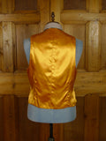 25/1064A vintage british tattersall check wool riding country waistcoat 44