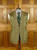 25/1080 exceptional vintage savile row bespoke green wp check tweed country suit 42 regular