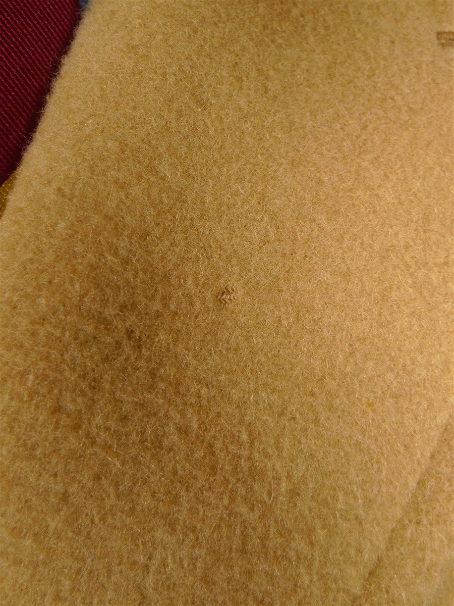 25/1086 exceptional vintage daks pure camelhair d/b polo coat overcoat w/ back strap 42