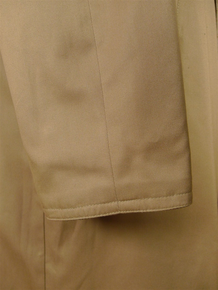25/1089 exceptional immaculate invertere reversible beige wp check wool raincoat coat very rare 40