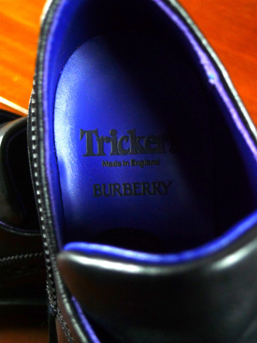 25/1090 brand new trickers x burberry black 'devon' brogues shoe rrp £900 uk 8