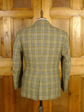 25/1097 near immaculate vintage heavyweight bespoke tailored gun check tweed jacket 42 short