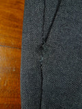 26/0014 bespoke tailored grey worsted trouser w/ waist adjusters 38