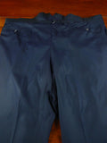 26/0015 anderson & sheppard 2004 savuile orw bespoke dark teal blue superfine wool high-rise trouser 49