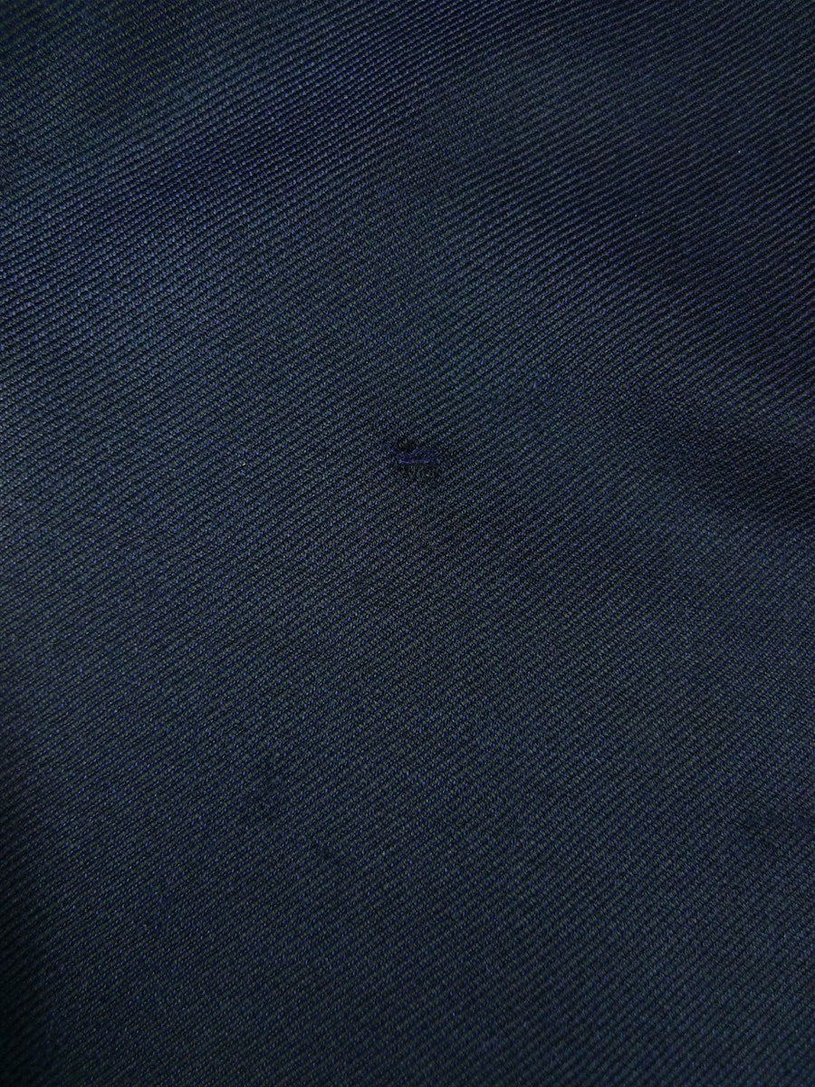 26/0015 anderson & sheppard 2004 savuile orw bespoke dark teal blue superfine wool high-rise trouser 49