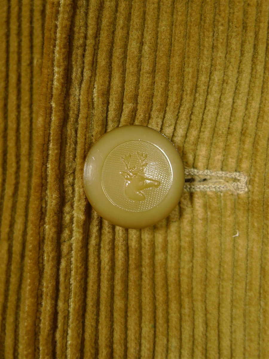 25/1112 vintage the squire by invertere corduroy shooting jacket w/ red lining 40-42 long