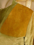 25/1112 vintage the squire by invertere corduroy shooting jacket w/ red lining 40-42 long