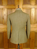 25/1099 heavyweight green keepers tweed hacking jacket 38-39 regular