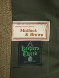 25/1099 heavyweight green keepers tweed hacking jacket 38-39 regular