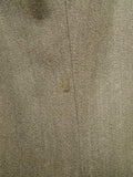 25/1117 vintage colin de'ath savile row bespoke stone ventian wool cover coat overcoat w/ velvet collar 42 regular to long