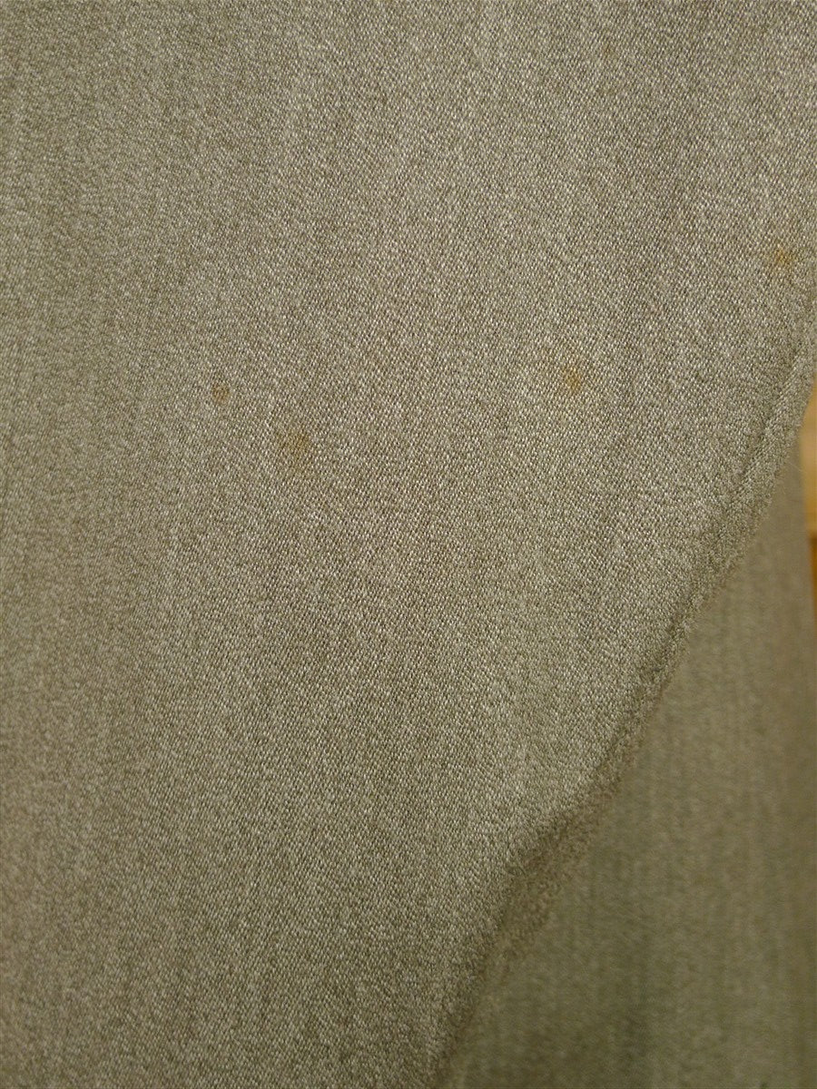 25/1117 vintage colin de'ath savile row bespoke stone ventian wool cover coat overcoat w/ velvet collar 42 regular to long