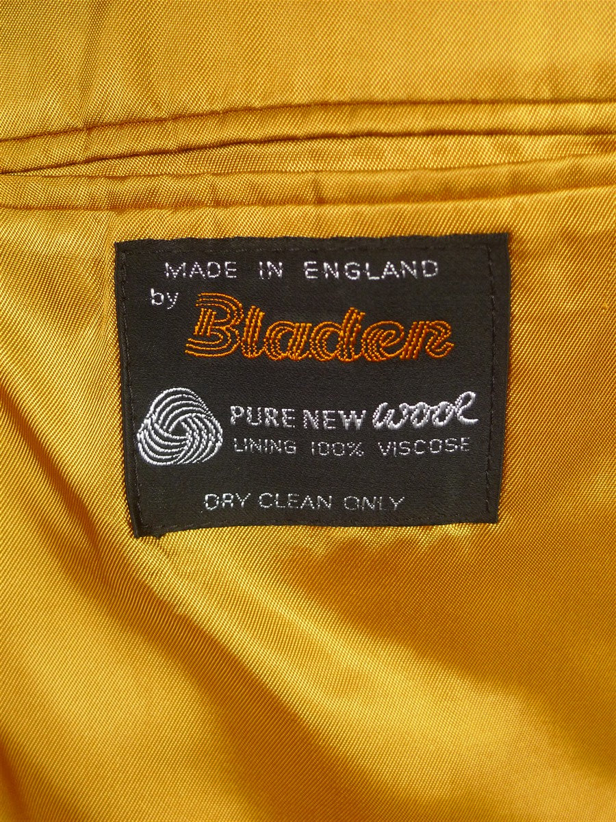 25/1096 immaculate vintage bladen supasax green / brown glen check tweed jacket 43 regular to long